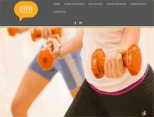 Tablet Screenshot of airefitnessclub.com